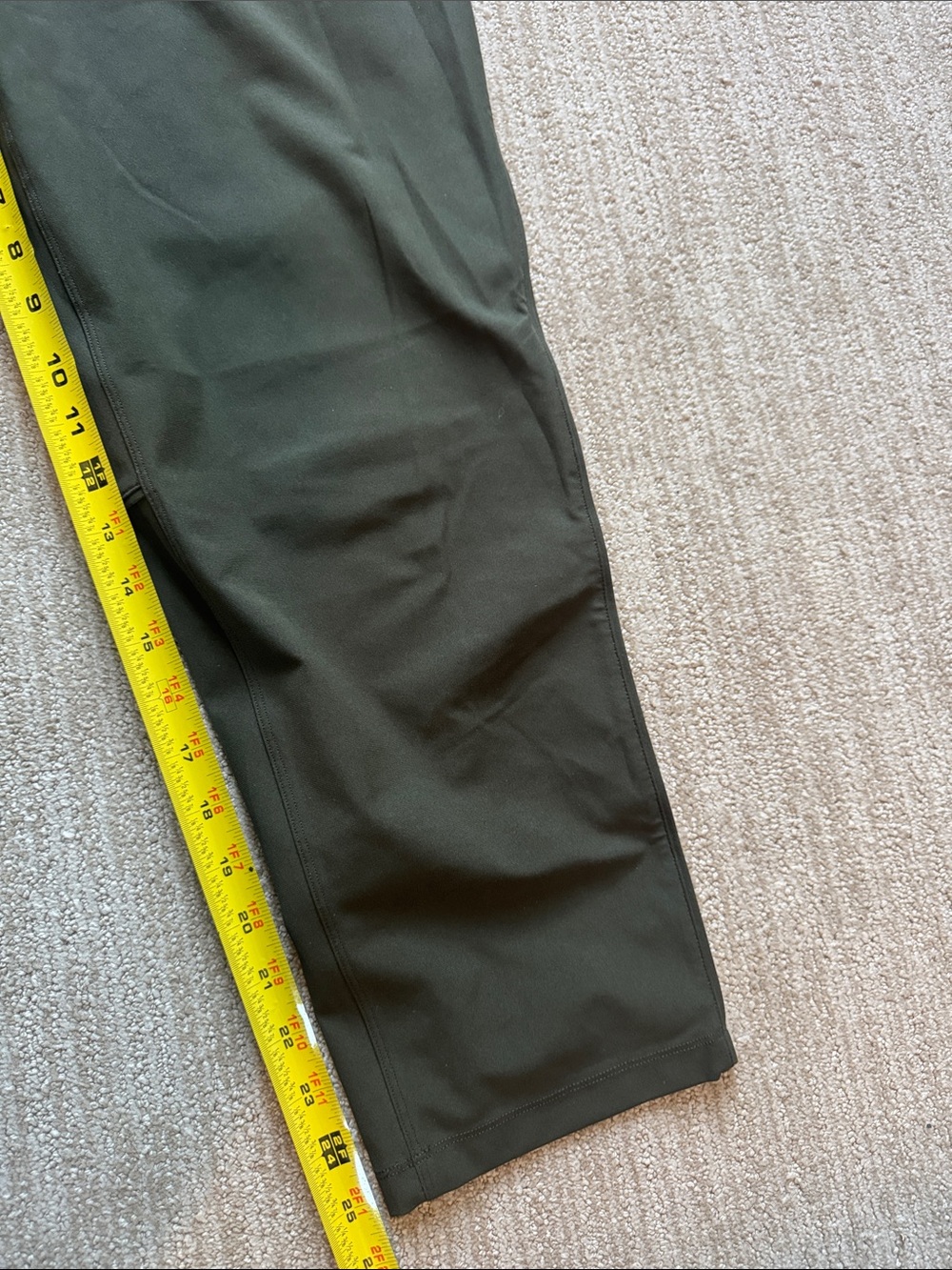 Lululemon Woman's Size 8 Dark Olive Essential High-Rise Trouser Pocket Pants - Picture 4 of 8